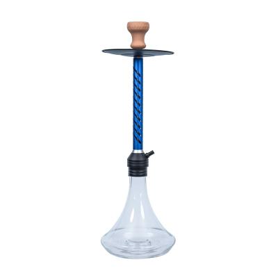 China 2022New design shisha nargile wholesale hot cheap aluminum glass shisha shisha hookah aluminum hookah with silicon hose for sale