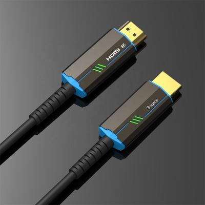 China Flexible Slim Active Optical Fiber Cable AOC Band 1 To 100m HDMI Cable 8k 48Gbps for sale