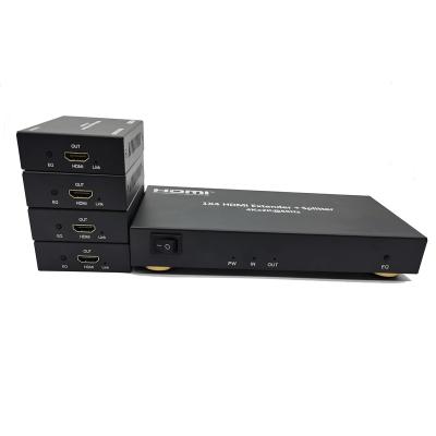 China OEM ODM 1X4 HDMI Splitter Over Ethernet 70M Support 4K 60HZ HDCP2.2 3D For 4K Shows INEX0104UK for sale