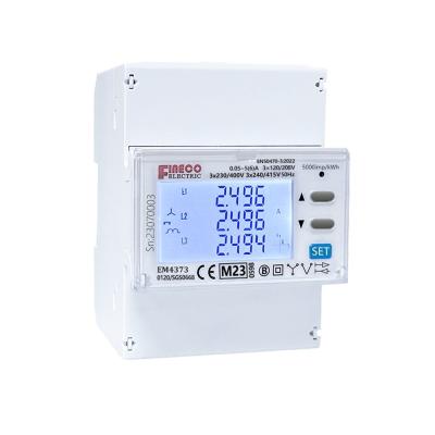 Cina Sistema di gestione dell'energia Modbus 3 fase Power Analyzer EM4373 CT 3*230/400V 0,05-5 6 A in vendita