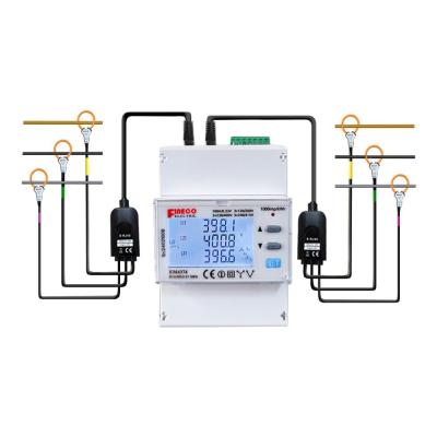 Cina Analisatore di potenza LCD a monitoraggio elettrico multifunzione con contatore a bobina Rogowski EM4374 in vendita