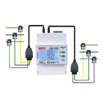 China 100 mm x 72 mm x 68 mm EM4374 Multi Channel Energy Meter Rogowski Coil Meter Energieverbruik Monitor Te koop