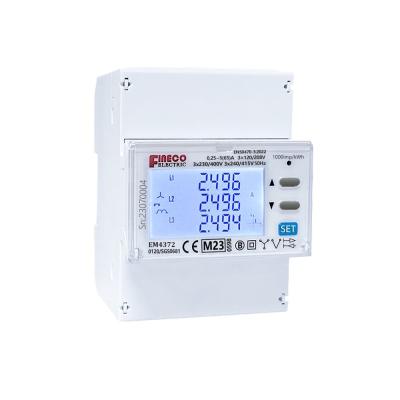 Cina 65A Modbus 3 fase Power Analyzer Energy Meter per la misurazione dell'intervallo di energia 0-999999.99 in vendita