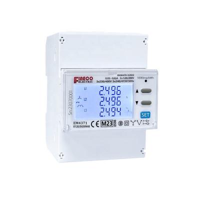 China MID Approved EM4371 3*1.5 6 A Solar Bi-Directional Energy Meter with LCD Display for sale