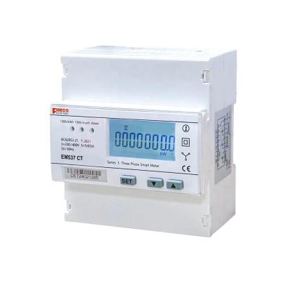 China EM537 CT 3*230/400V 1.5 6 A Modbus Energy Meter with CE Certification and 1-4 Rates for sale