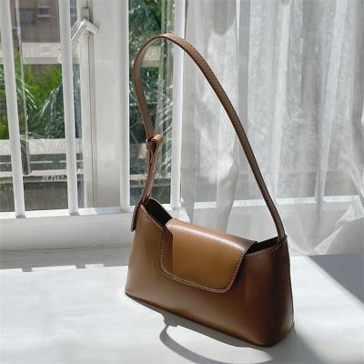 China Others Custom LOGO Fashion Small Shoulder Bag Women's Handbag Solid Colors Single Sling Bag Fixed PU Leather Women Handbags for sale