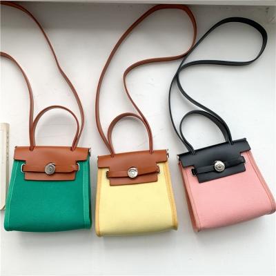 China Fashion Factory Women's Messenger Bags Fashionable Leather Quilting Handbags PU Canvas Shoulder Bag Ladies Handbags Women Small Bags for sale