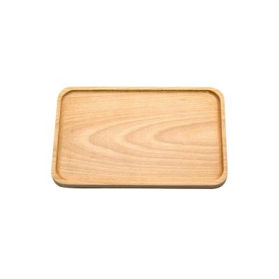 China Japanese Style Wooden Tray | Solid Beech Wood Serving Tray Beech Plate | Wooden Tray Customized Size for sale