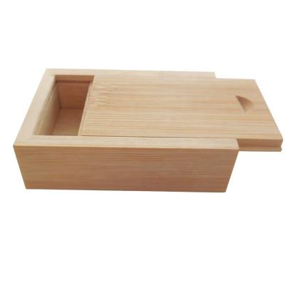 China China Bamboo Storage Box With Slide Top Bamboo Boxes Desk Organizer Storage Box With Lids For Pencil Pen Stash Trinket for sale