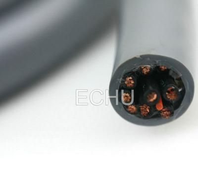 China Round Flexible Elevator Cable, ECHU Control Cable for sale