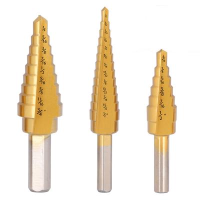 China HSS 6542 Step Drill Bit Direct-selling High Speed ​​Steel Multifunction Step Drill Bit for sale