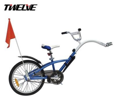 China Folded Folding Steel Alloy Folding Single Wheel Children Bike Trailer for sale