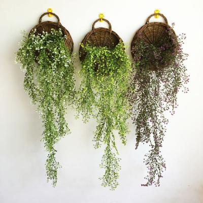 China Handmade Indoor Green Fabric Wall Hanging - Artificial Hanging Plants for sale