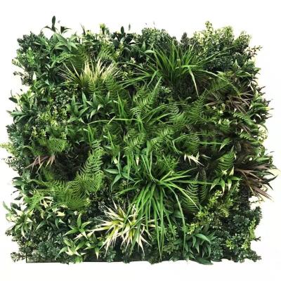 China Minimalist Artificial Vertical Green Wall Fireproof Decorative Wall Panel for sale