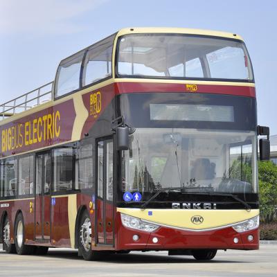 China 12M City sightseeing 78 seats EV bus for sale