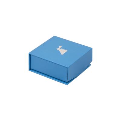 China Custom Logo Cardboard Paper Folding Gift Cardboard Jewelry Box Storage Packaging Paper Box With Magnetic for sale