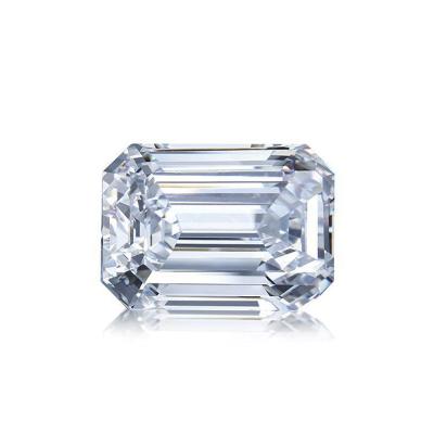 China Moissanite RINNTIN MEM01 Color E-F VVS Loose Emerald Cut Loose Moissanite Stone Factory Wholesale Moissanite for sale