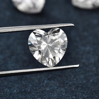 China High Quality Moissanite RINNTIN MHT01 Color VVS Clarity E-F Heart Cut Loose Moissanite Diamond In Stock for sale