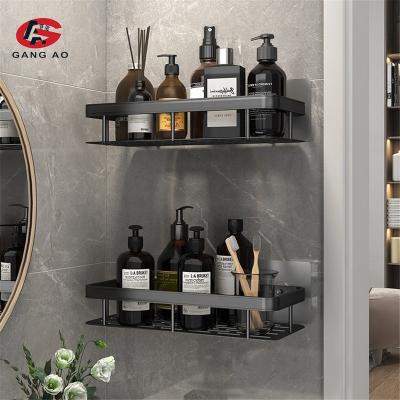 China Modern Bathroom Buries No-Drill Corner Shelf Shower Storage Rack Holder Toilet for sale