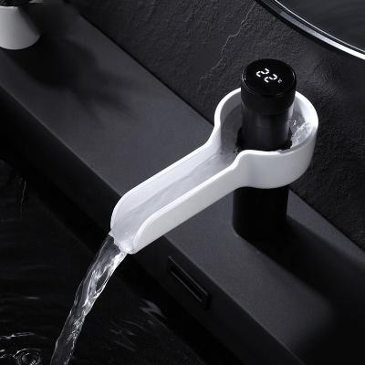 China LED Light LED Bathroom Faucet Intelligence Digital Temperature Display Faucets for sale