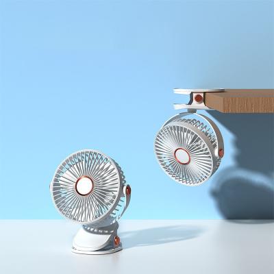 China High Efficiency Custom 5 Inch Portable Usb Rechargeable Small Desk Table Swinging Fan for sale