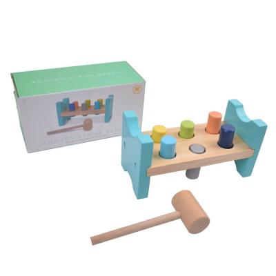 China Wooden Toys Early Educational Toy Educational Knocking Game Enlighten Funny Educational Toys With Hammer for sale