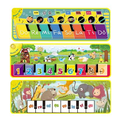 China Eco-Friendly Material Kids Play Toy Animal Sounds Fitness Dance Music Early Education Piano Keyboard Mat Play Mat for sale