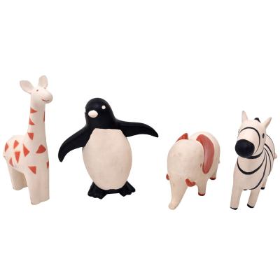 China Cute Latex Four-Piece Set Soft Animal Elephant Giraffe Zebra Penguin Eco-Friendly Safety For Window Opening Kids for sale