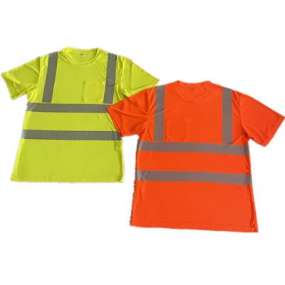 China Breathe Free Safety T-Shirts Security Clothing Construction Jacket Construction Shirt for sale