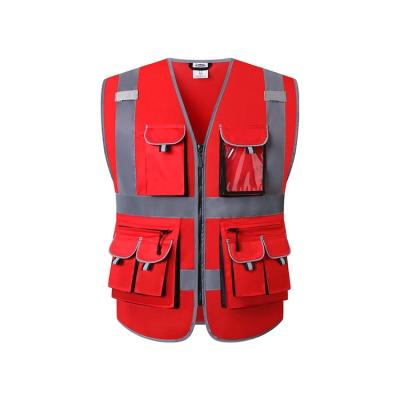 China Other factory direct silver high visibility safety flashing vest with led light for sale