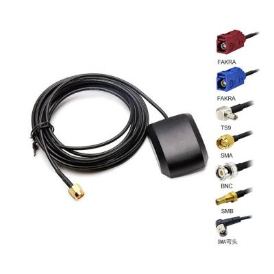 China Glonass 28dBi 1575.42Mhz GNSS GPS External Aerial High Gain Active Magnetic Antenna For Car DZZ-DW-001 for sale