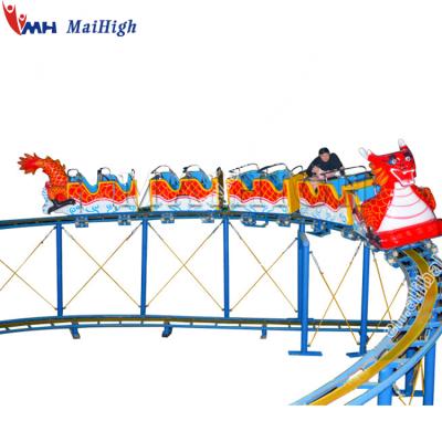 China Theme Park Direct Supplier on Mini Roller Coaster Sliding Dragon Rides Amusement Park for sale