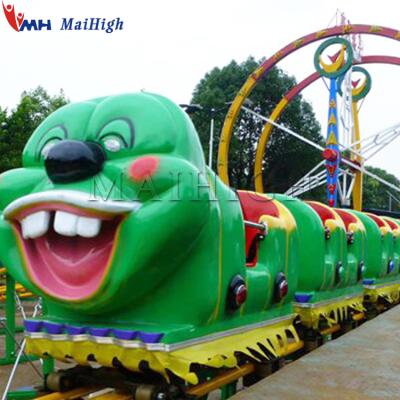 China Amusement Park Goods Using Low Price Used Small Roller Coaster Slide Big Worms For Sale for sale