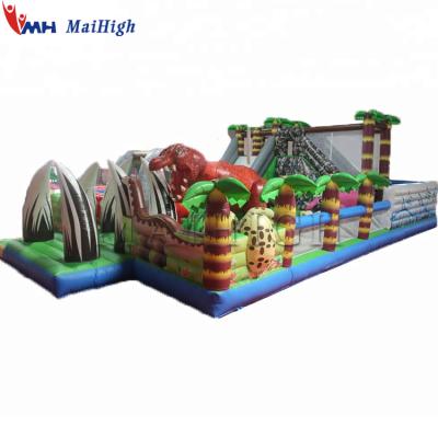 China High quality Jurassic theme park/jungle/giant inflatable dinosaur playground for park for sale