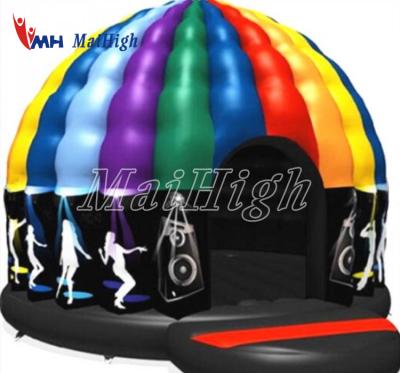 China New Design Theme Park Game PVC Outdoor Bounce House Inflatable Disco Dome For Sale for sale