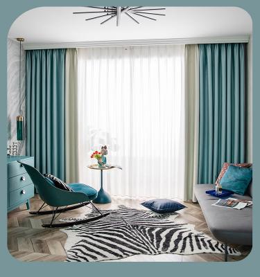 China 2021 New Curtain 2021 New Living Room Bedroom Living Room Fire Retardant Shading Full Single Curtain for sale