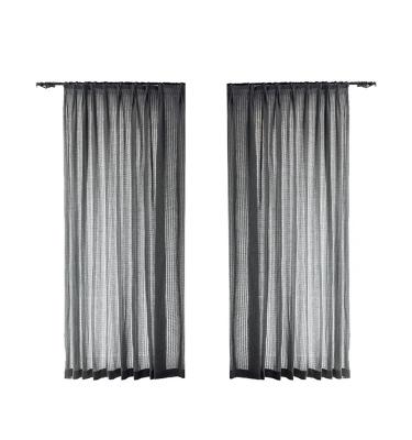 China Modern simple cotton window screen living room bedroom bay window canvas curtain for sale