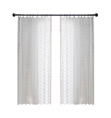 China Modern Nordic Simple Light Luxury Balcony Living Room Window Screen Corrugated Curtain for sale