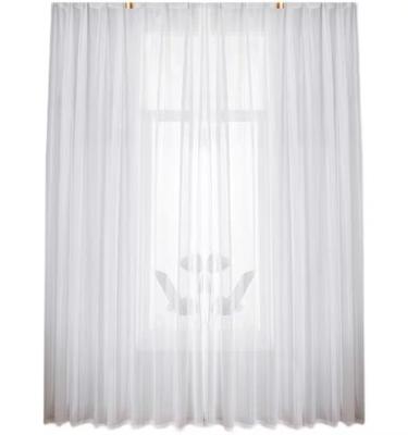 China Modern cheap white gauze fish curtain bone curtain translucent and opaque Nordic simple balcony gauze curtain for sale