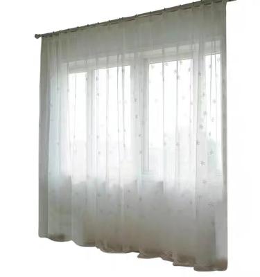 China Modern White Yarn Snowflake Screen Window Floor Curtain Living Room Princess Style Princess Style Curtain Yarn for sale