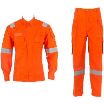 China Wholesale Personal Protective Gear Reflective Safety Vis Pocket Cargo Workwear Orange Work Clothes Multi 2 Piece Work Uniform Hi For Unisex for sale