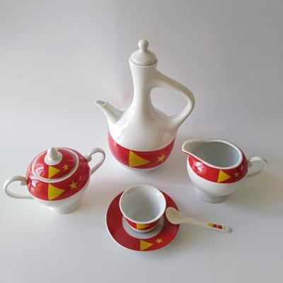 China 2022 viable hot sale 23pcs coffee set with jebena for Tigray cawa habesha for sale