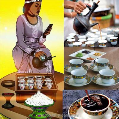 China Viable enjoy a cup of fresh Ethiopian coffee with the sheba coffee set for sale