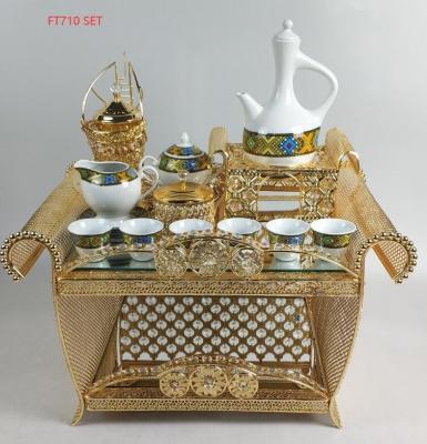 China (Other) metal coffee table adjustable tea tray habesha rekebot FT710 gold ethiopian for sale