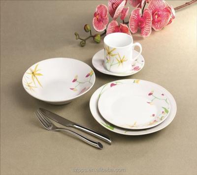 China Viable Round 20pcs Floral Dinner Set 20 Piezas Vajilla Casalinda for sale