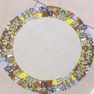 China 2022 viable new hot sale habesha dining round place mat saba for sale