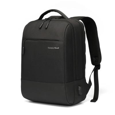 China With USB Carney Multifunctional Road Service Man Backpack Many Mid Layer Business Casual Black Shoulder Bag for sale