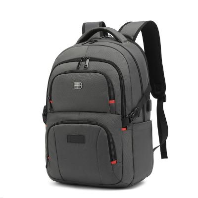 China With USB Carney Casual Waterproof Shoulder Bag Fashion Road Work Business Gray Backpack With USB for sale