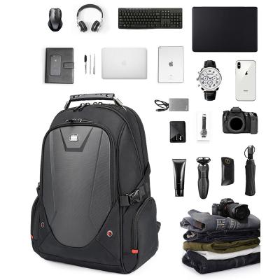 China With Hard Shell Business Computer Men Backpack USB Water Resistant Laptop Bags Left Charging USB Travel Laptop Backpack For Men for sale