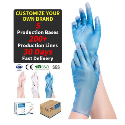 China Powder Free Time-Limited Seconds Kill Disposable Safety Vinyl Powder Free Medical Gloves Food Waterproof Clear Household Examination for sale